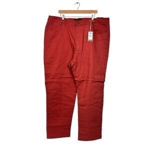 River Rock Pants Mens 48x32 Nantucket Red RRB602 Five Pocket Straight Leg NWT